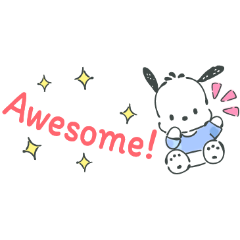 【英文】Pochacco Small Stickers