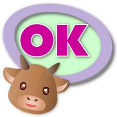 Cute Cow-Practical Daily Speech balloon