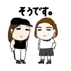 Rie&Yuki's unique stickers