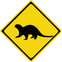 Otter Traffic Signs