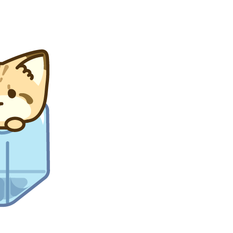 Pop-up! Sand cat sticker(Summer)