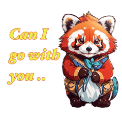 Red panda is cute!!