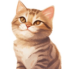Brown tabby cat-daily stickers-2