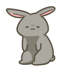 38 BLACK Rabbit sticker