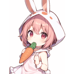 cute bunny little girl