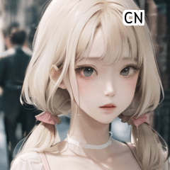 CN harajuku style pink girl