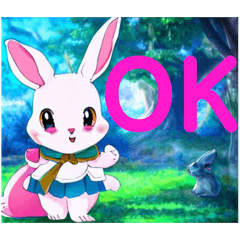 Cute rabbit stickers  230804