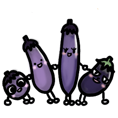 eggplant Daily Stickers