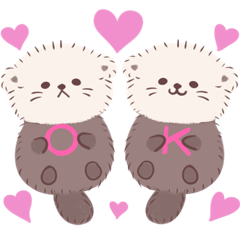 cute baby sea otter Sticker
