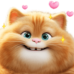 Ginger the cute Cats Bigstickers