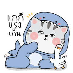 แมวอ้วนน่ารัก 9 : แมวชุดฉลาม (คำจิกกัด)