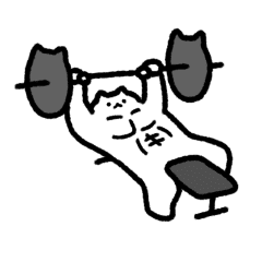 Training Cats move Sticker