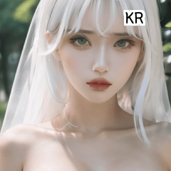 KR silver hair wedding  A