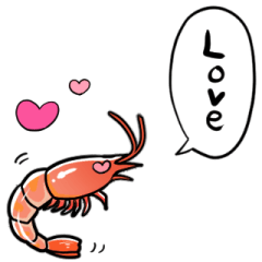 shrimp that conveys feelings