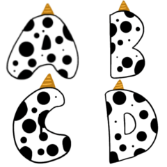 little cow stickers A-Z