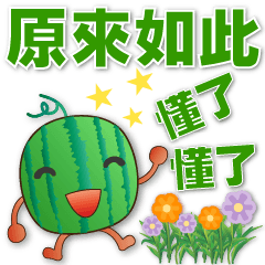 cute Watermelon-Practical Greetings*.*