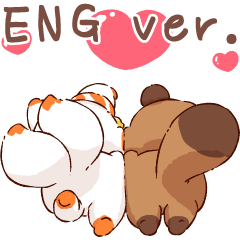 TENKO and PONKICHI sticker vol. 1 ENG