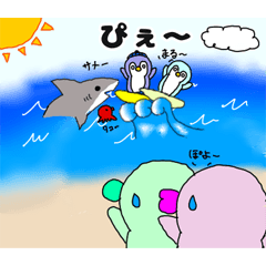 Cute Penguins "Pen" and "Mimi" 6