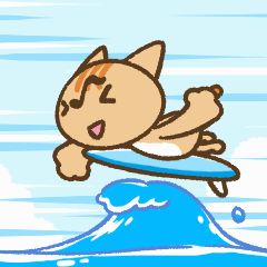 Animated NYANNOSUKE - Musical note cat 2