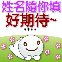 姓名隨你填 可愛湯圓