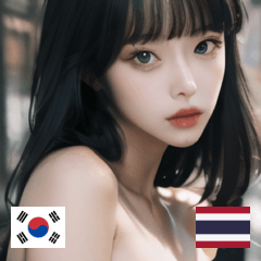 KR THAI off shoulder dress girl