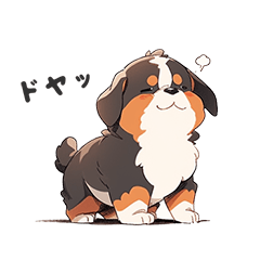 kawaii bernese mountain dog
