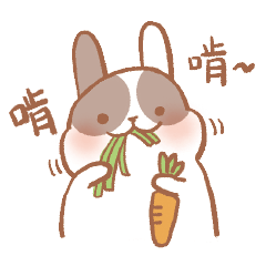 Rabbit chan daily stickers