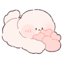 fluffy dog Sticker![JP]