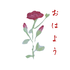 WhitePearl【薔薇】挨拶　縦·横文字