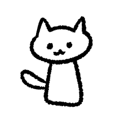 Speech bubble of notebook cat