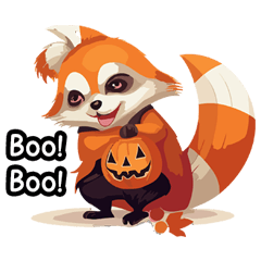Halloween Red Panda English