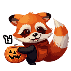 Halloween Red Panda Thai