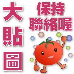Practical big Stickers-Cute Tomatoes