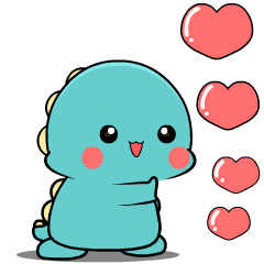 Lovely Dino 3 : Animated Stickers
