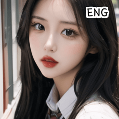 ENG korean student girl  A