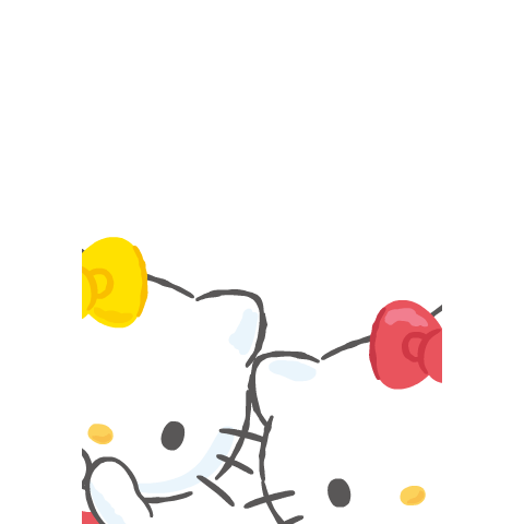 Hello Kitty Pop-Up Greeting Stickers