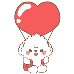White puppy 2 : Animated Stickers