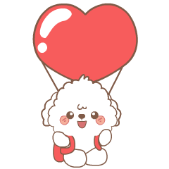 White puppy 2 : Animated Stickers