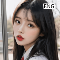 ENG pretty korean high school girl  A