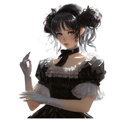 Dark Classic Gothic lolita fashion Girl