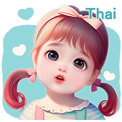 cute little girl Thai version