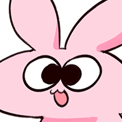 nalin fat pink rabbit - LINE スタンプ | LINE STORE