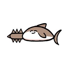 Easy-to-use shark sticker