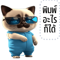 เปลี่ยนข้อความตามใจ: แมวไทย ไชโย