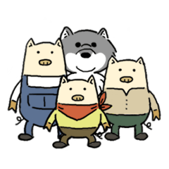 wolf and three little pigs