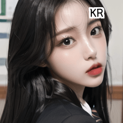 KR korean school uniform girl  A