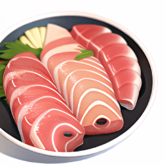 realistic sashimi