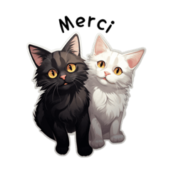 Rescued Cats Stickers(French ver.)