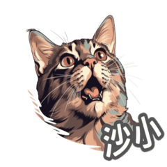 Cat friends Daily expression New