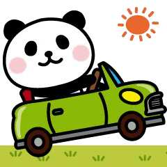 Move! Panda's daily sticker